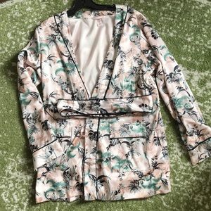 Victoria Secret M floral satin robe